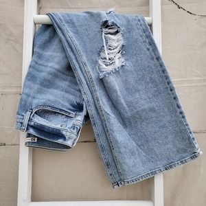 NEW - SO Women's Super High Rise Wide Leg Jean